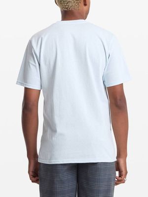 Volcom Men Chaotic SS Tee - Light Blue Acid