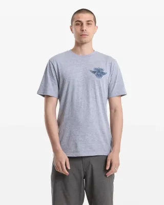 Volcom Men Free Wheel SS Tee - Hthr Grey