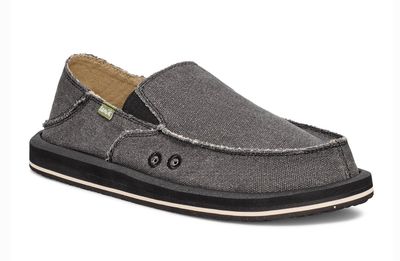 Sanuk Men Donny Slide on- Charcoal
