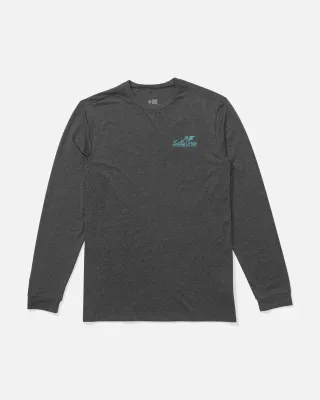 Salty Crew Men Original LS Sunshirt - Charcoal Hthr