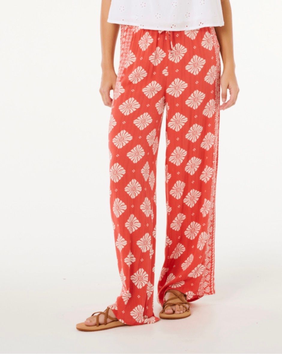 Rip Curl Women Ventura Wide Leg Pant - Red