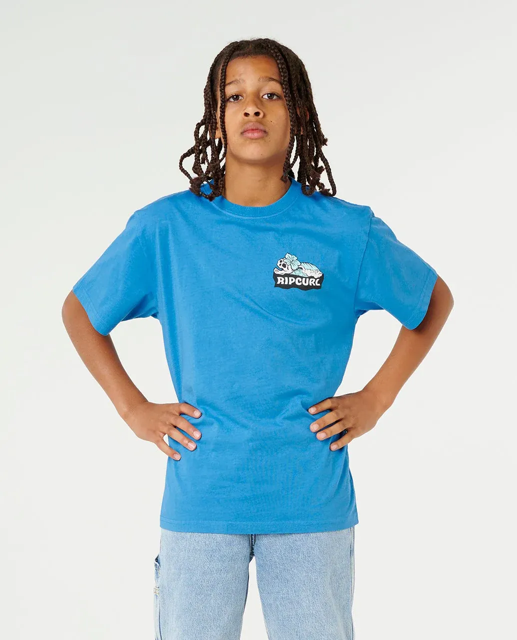 Rip Curl Boy Sunset Sesh Art Tee - Royal Blue