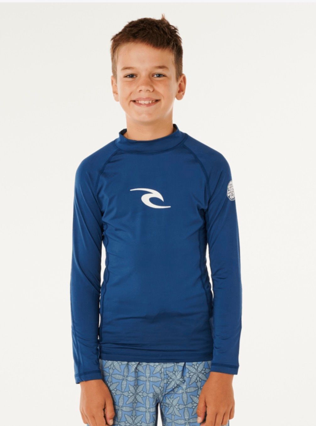 Rip Curl Boy Waves UPF LS Top - Light Navy