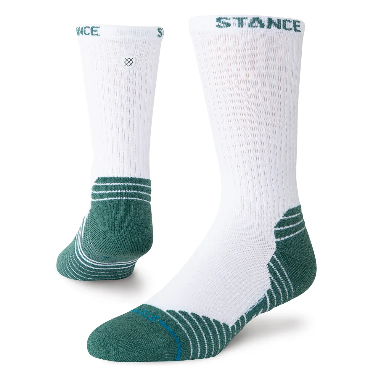 Stance Golf Fairway Ribbed Crew White