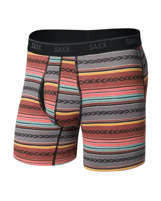 SAXX QDM Quest Boxer Brief - Globetrekker Stripe