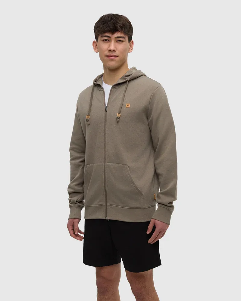 Tentree Men Reynard Zip Hoodie - Clay