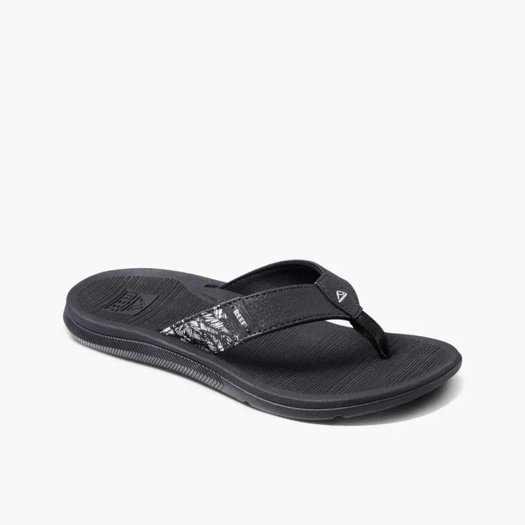 Reef Women Santa Ana Sandal - Black White