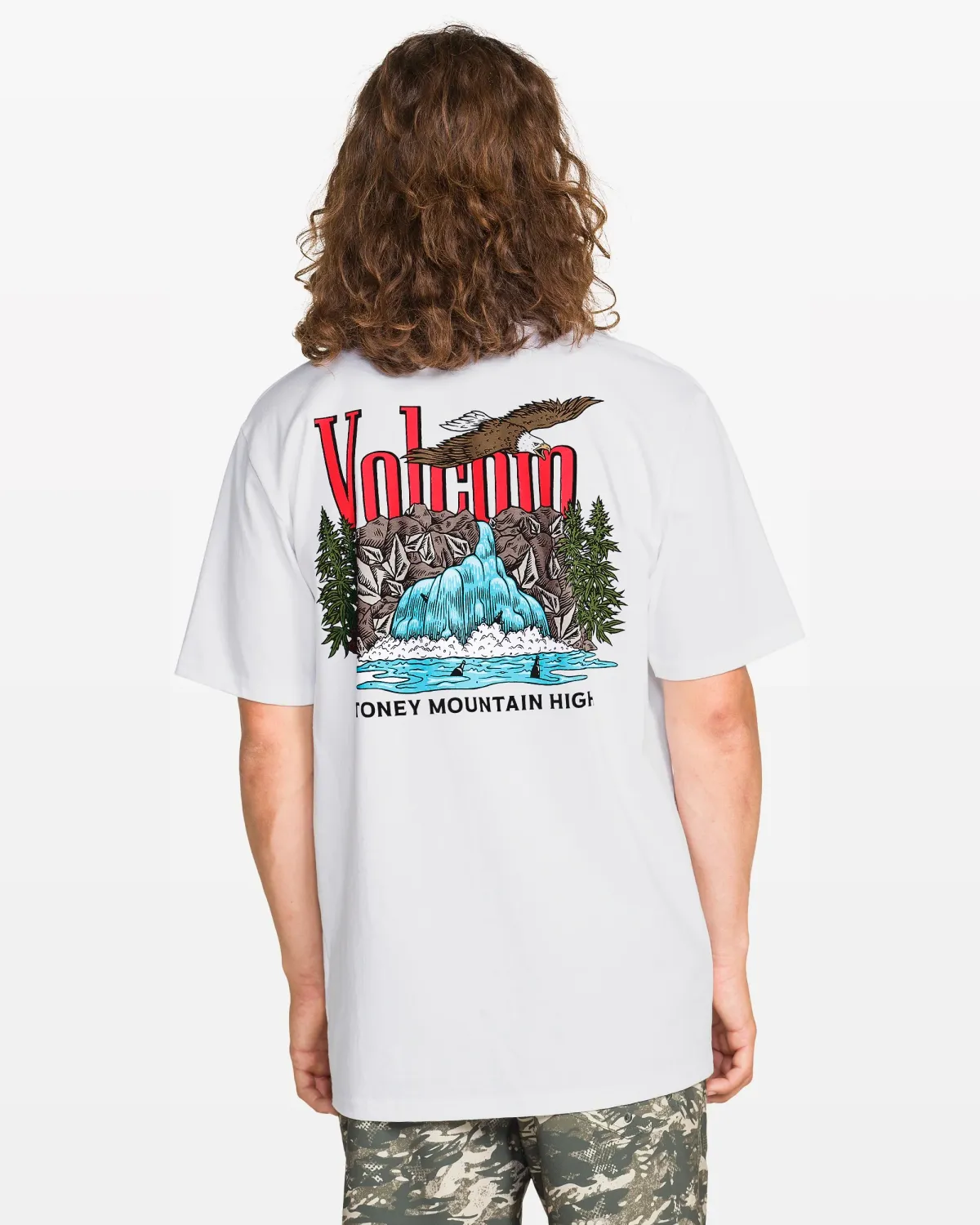 Volcom Men Stoney Mountain SS Tee - White