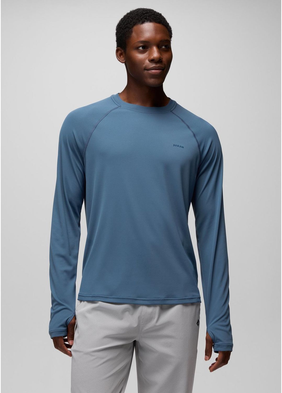 Prana Men Sol Shade LS Crew - Buff Blue