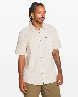 Volcom Men Bankstone SS Shirt - Dirty White
