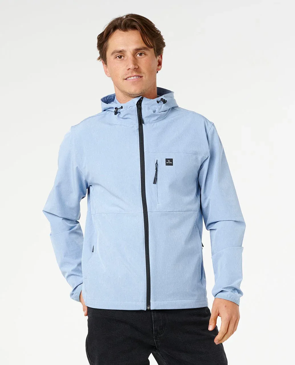 Rip Curl Men Elite DWR Jacket - Faded Denim