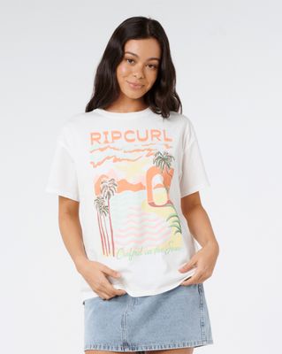 Rip Curl Half Moon Bay Relaxed Tee - Bone