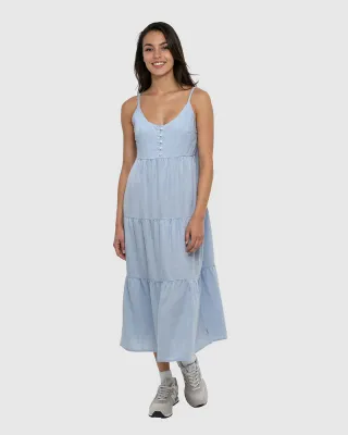 Tentree Women Hopewell Dress - Lakeside Blue