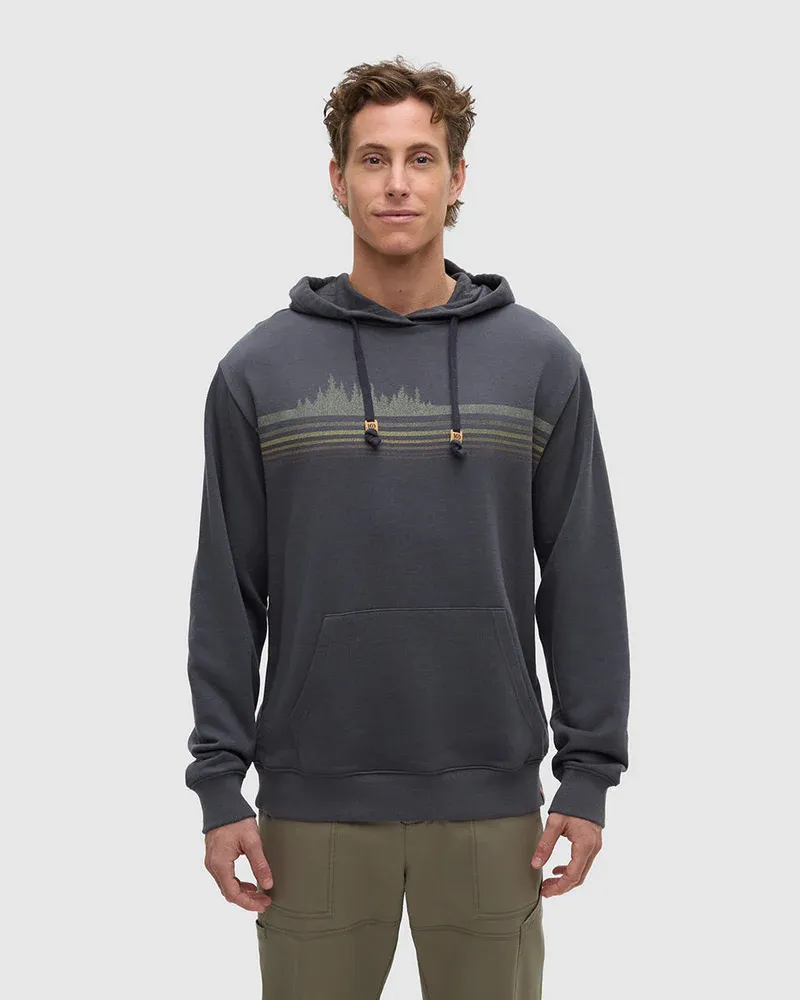 Tentree Men Retro Treeline Hoodie - Graphite