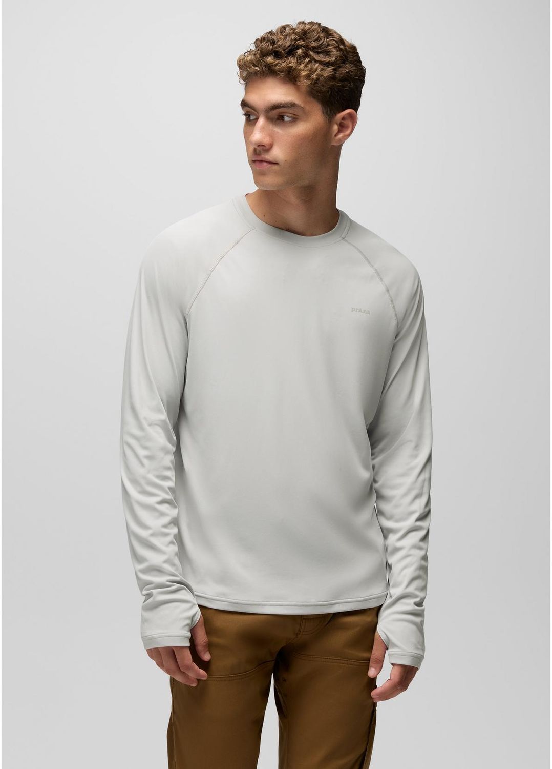 Prana Men Sol Shade LS Crew - River Rock