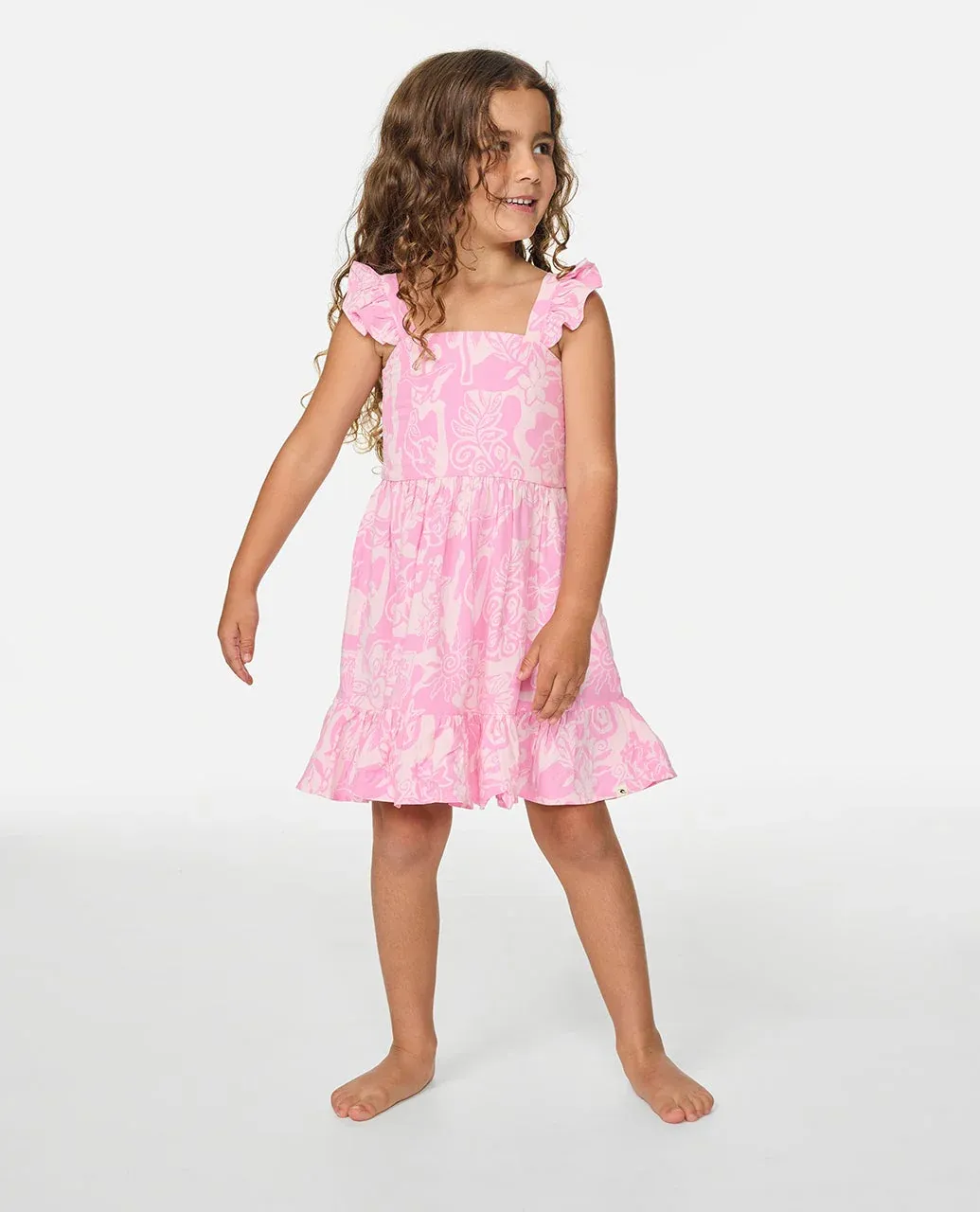 Rip Curl Girls Surf Magic Woven Dress - Begonia Pink