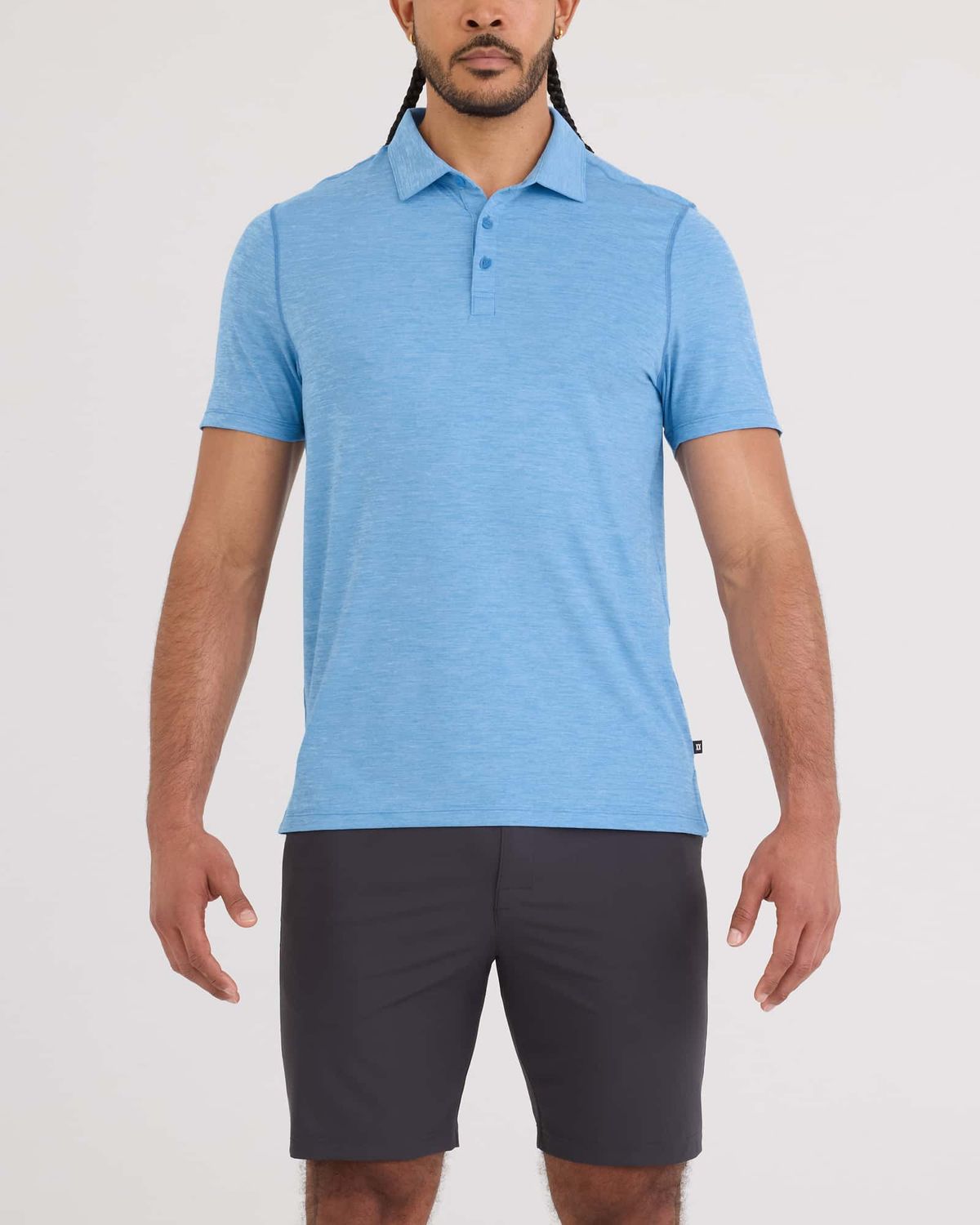 SAXX Droptemp AD Cooling Polo  - Tranquil Blue