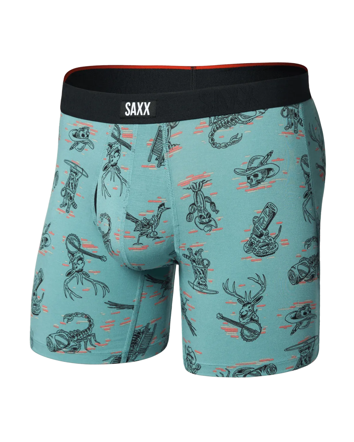 SAXX Vibe Xtra Boxer Brief - Western Weird Teal