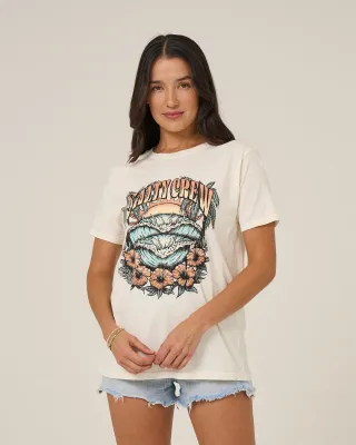 Salty Crew Womens Tour BF Tee - Off Wht