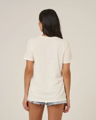 Salty Crew Womens Tour BF Tee - Off Wht