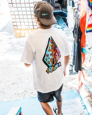 Volcom Mens Star Shields EXP Tee-White