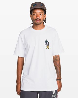 Volcom Mens Star Shields EXP Tee-White