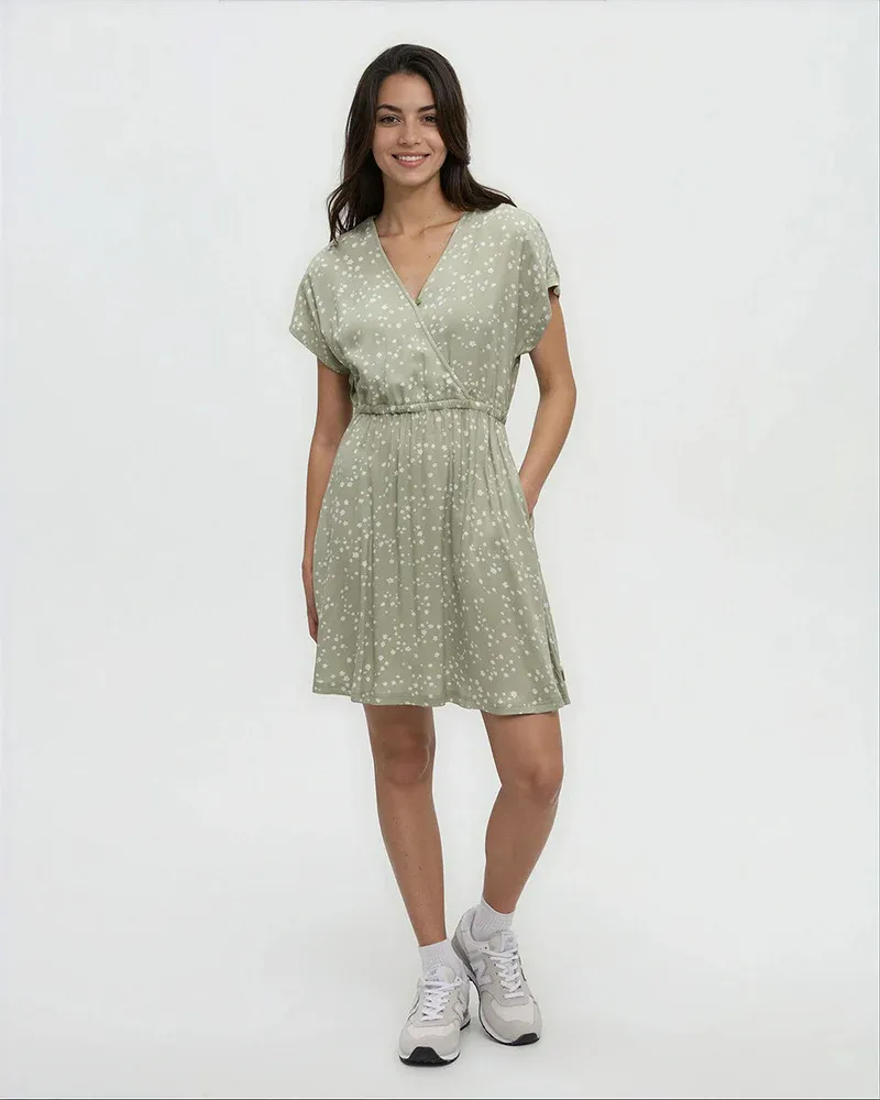 Tentree Kits Dress - Light Moss