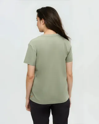 Tentree Women’s Retro Treeline Tee-Light Moss