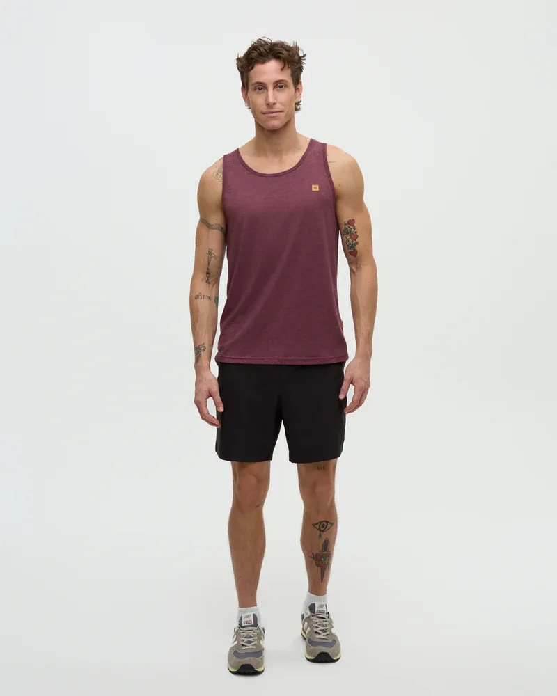 Tentree Men Pender Tank - Rosewood Fleck