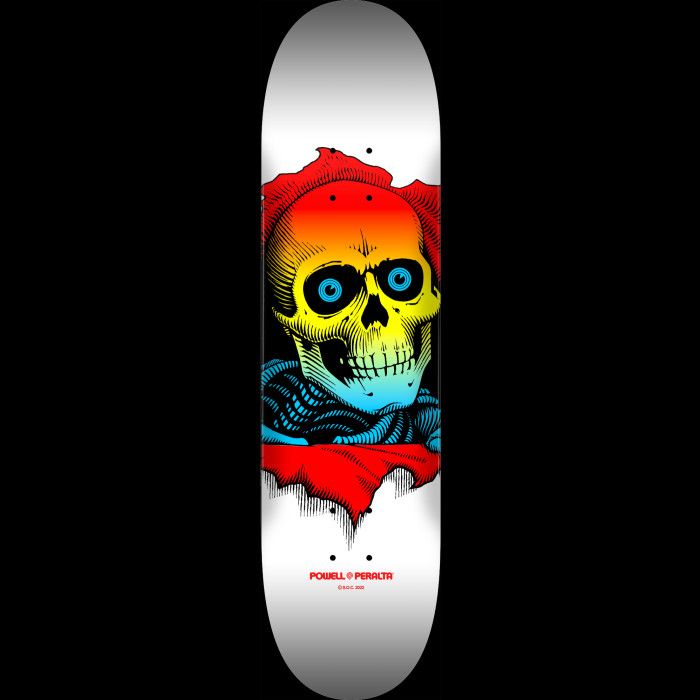 Powell Peralta Skate Deck - Ripper Maple - Yellow Fade White 8"