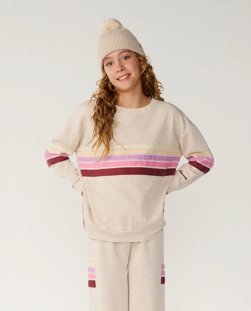 Rip Curl Girl Surf Revival Crew -Oatmeal