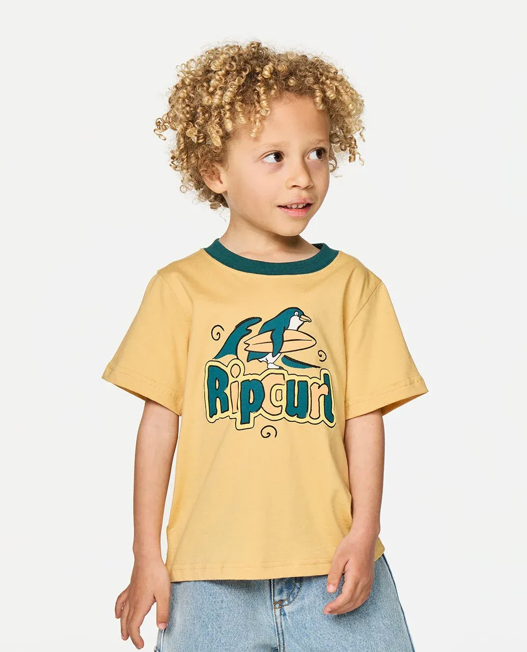 Rip Curl Boys Paddle Out Art Tee -Yellow