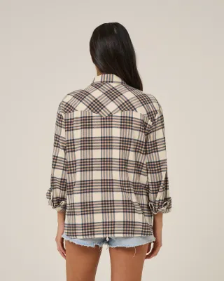 Salty Crew Womens Out West Flannel-Birch
