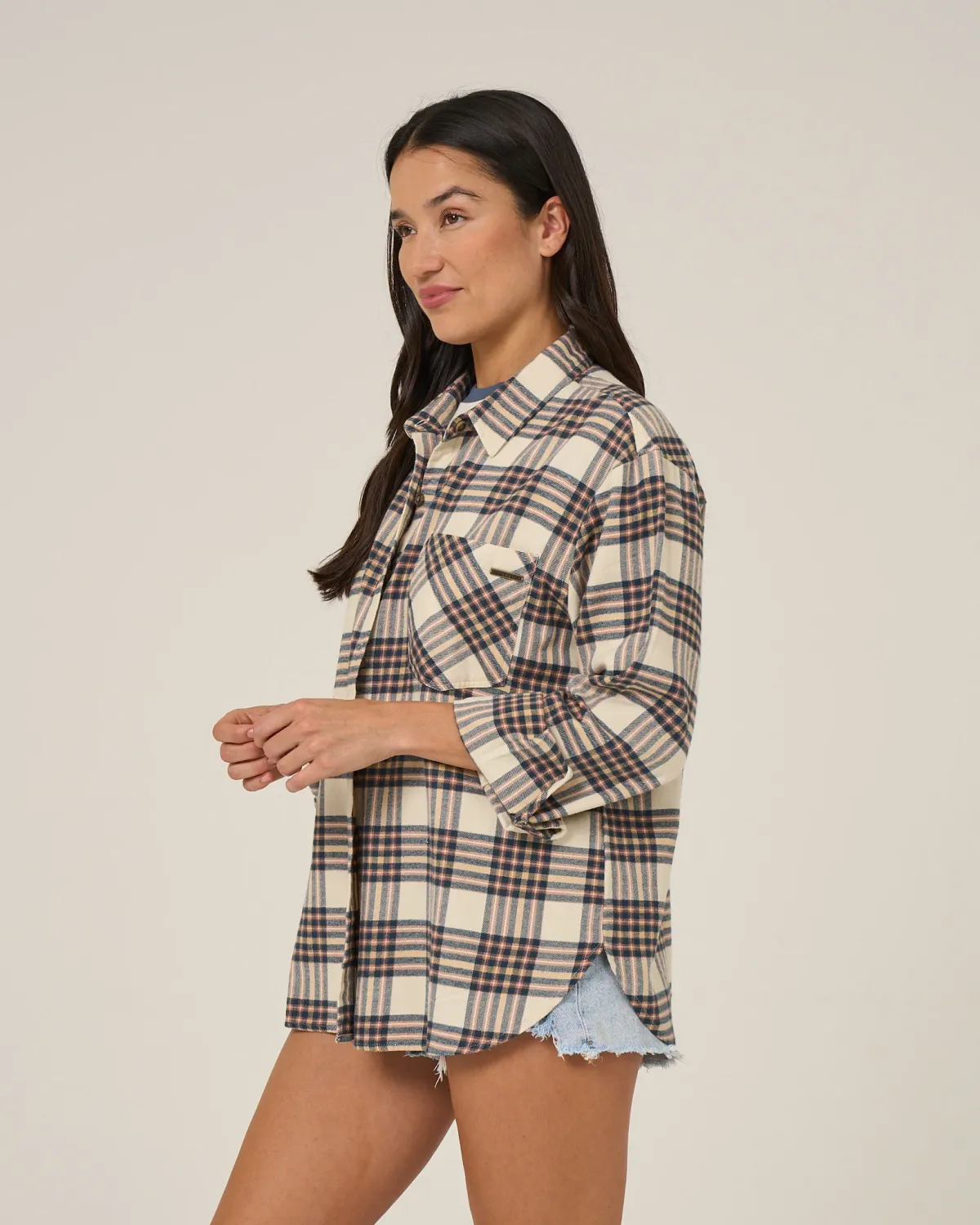 Salty Crew Womens Out West Flannel-Birch