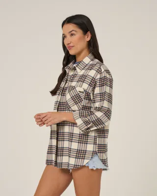 Salty Crew Womens Out West Flannel-Birch