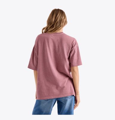 Volcom W Off The Grid Bad Boy Tee - Stone Rose