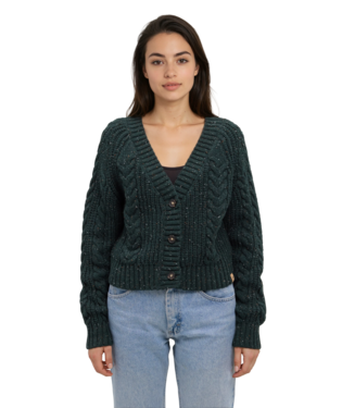 Tentree W Stillwater Fleck Cardi -  Dark Forest