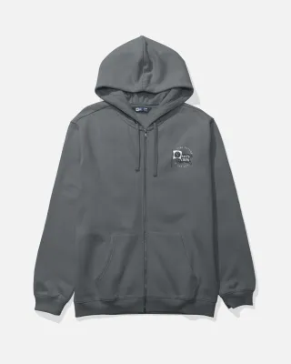 Salty Crew Men Wavey Zip Fleece - Charcoal