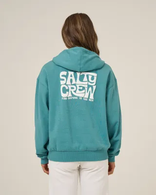 Salty Crew Women Freestyle Hoodie - Teal