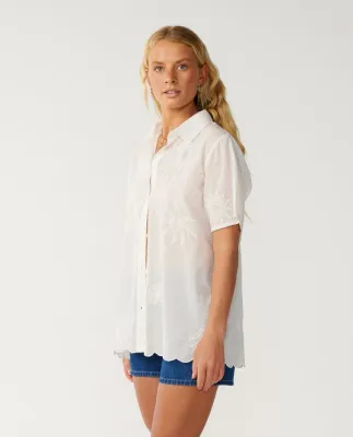 Rip Curl W Bossa Nova Emb SS- Bone
