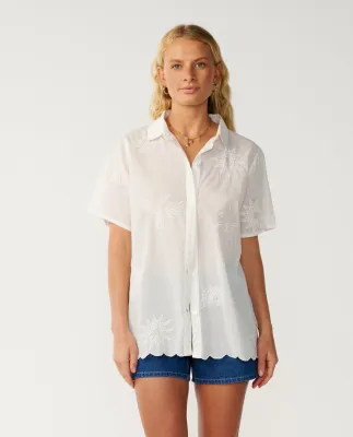 Rip Curl W Bossa Nova Emb SS- Bone