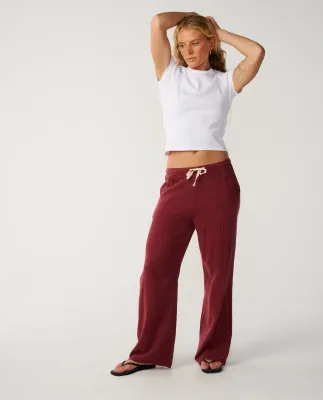 Rip Curl W Classic Surf Wide Leg Pant - Plum