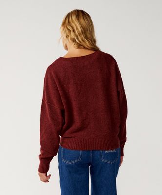 Rip Curl Women's Emily Sweater - Dark Plum
