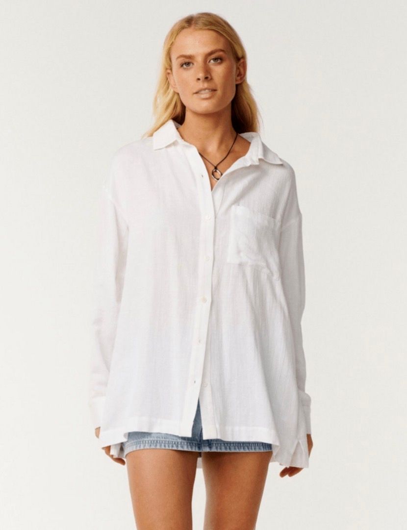 Rip Curl W Vibe Surf LS Shirt - White