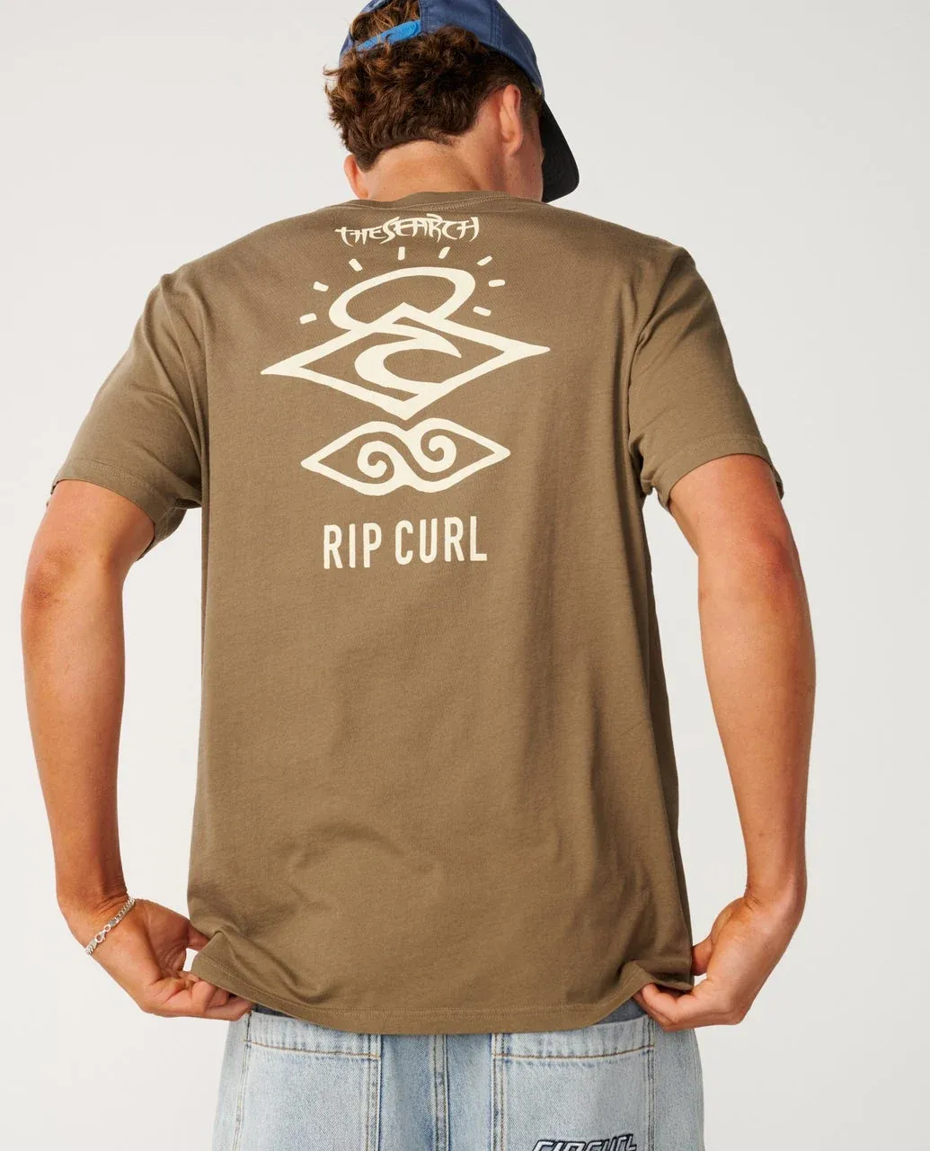 Rip Curl Men Search Icon Tee - Walnut