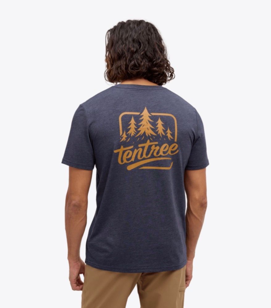 Tentree Men Tree Tee - Midnight Blue/Cider