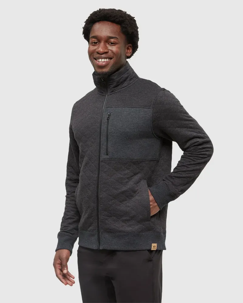 Tentree Begbie Full Zip - Meteorite Black