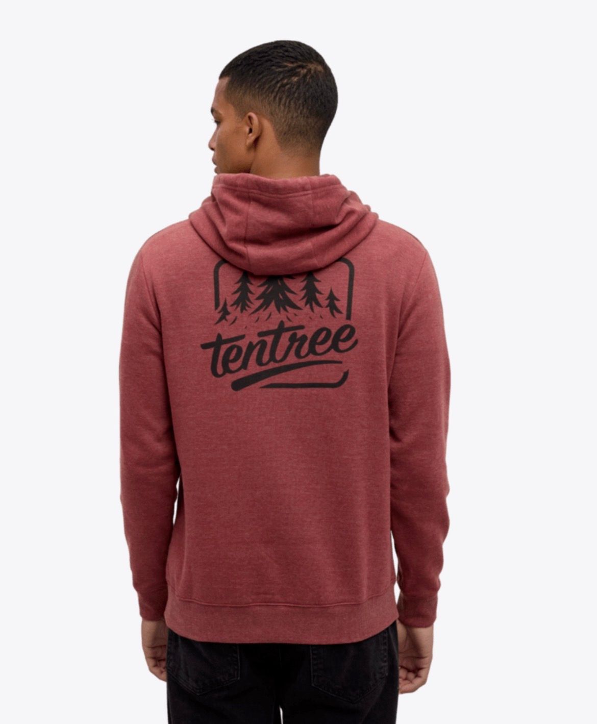 Tentree M Tree Hoodie - Cottage Red Hthr