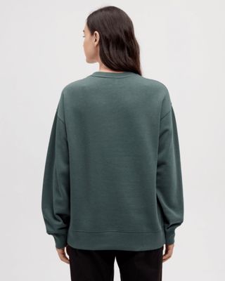 Tentree W Autumn Flora Crew - Pine Green