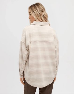 Tentree W Stretch West End Shirt - Vintage Brown
